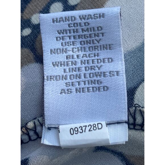 Dress Barn Career Dress Size 12 Purple Flowy A-line Silhouette V-neck & Back - Picture 9 of 12